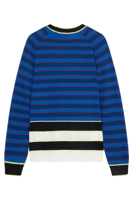 MENS SWEATER CREW NECK PETROL BLUE 4