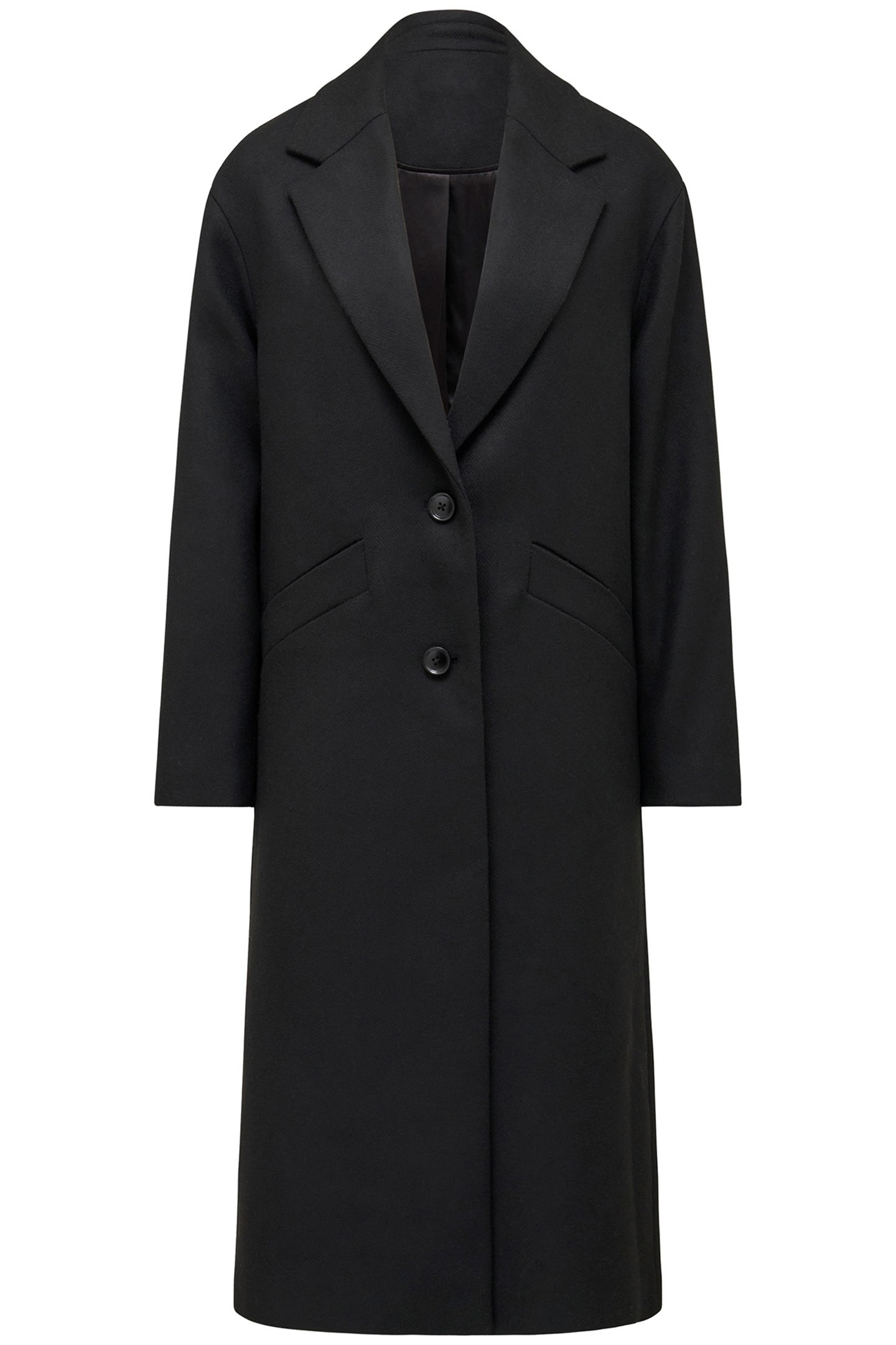 JACKIE DROP SHOULDER COAT BLACK 3