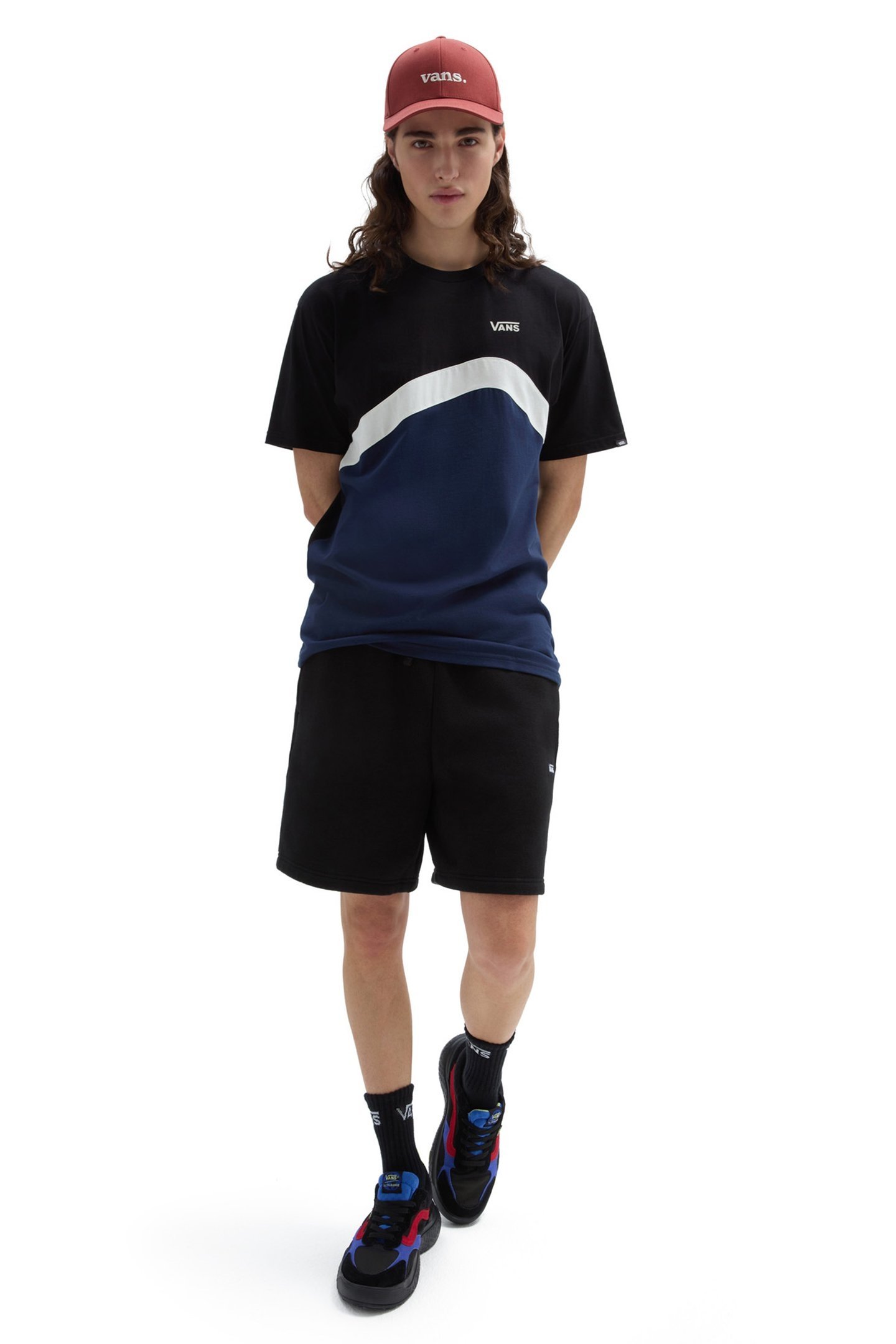 SIDESTRIPE BLOCK SS DRESS BLUES/BLACK 3