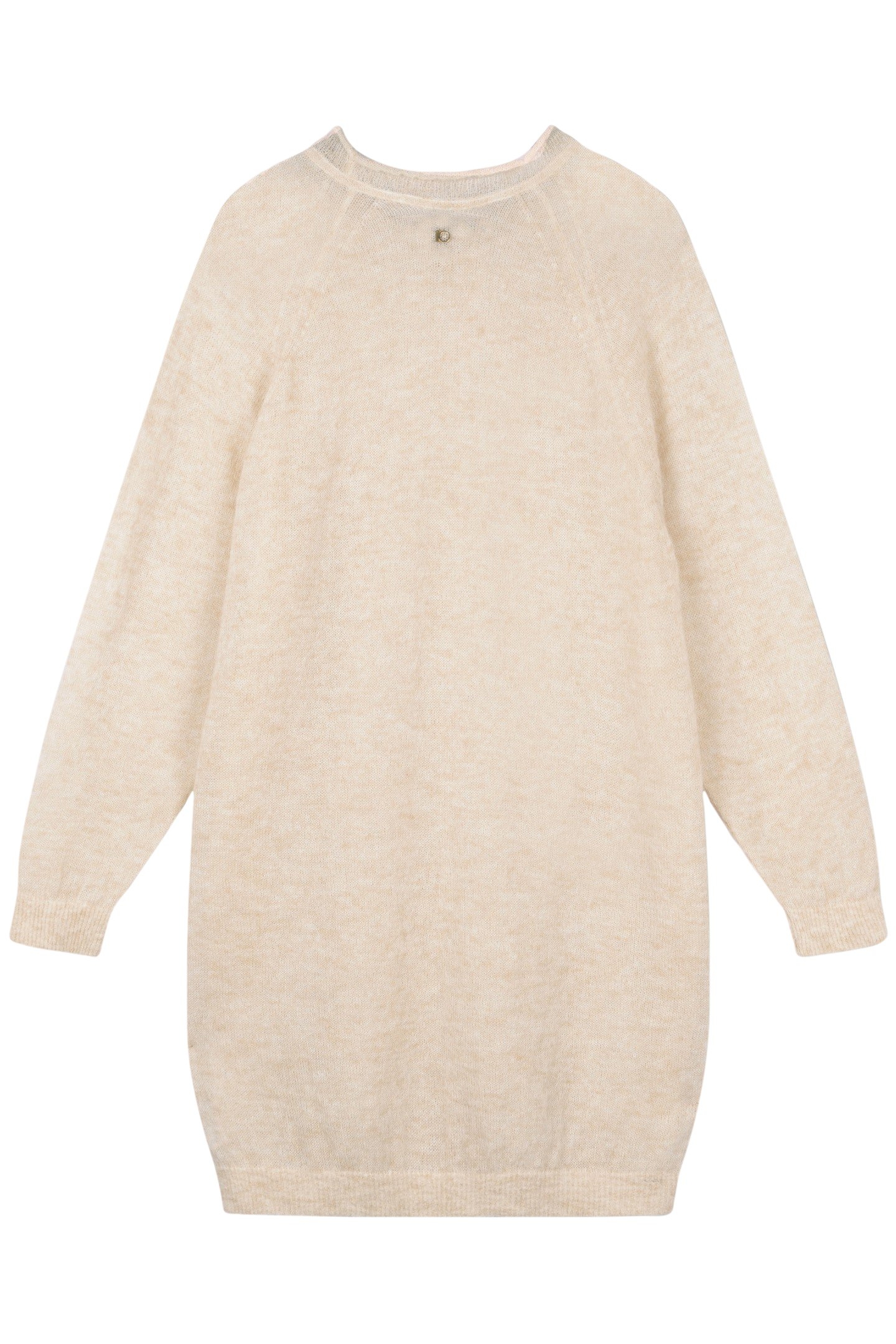 CREW NECK KNIT DRESS OAT 4
