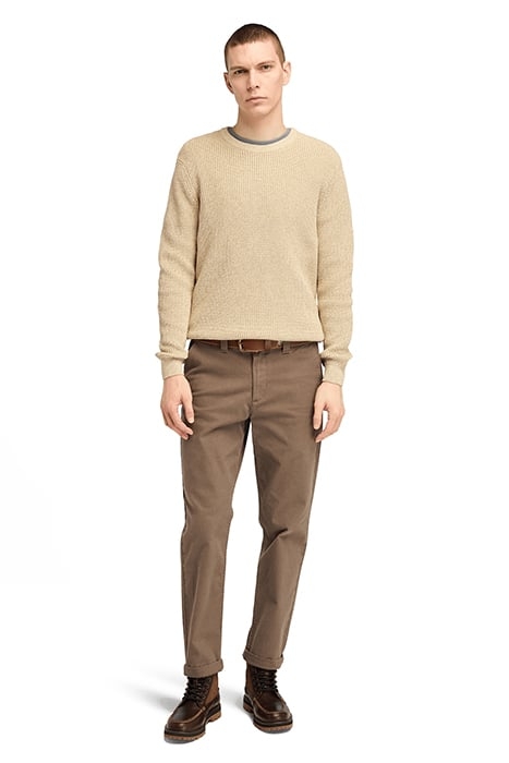 WILLIAMS RIVER CREW NECK SWEATER ANGORA HEATHER 3