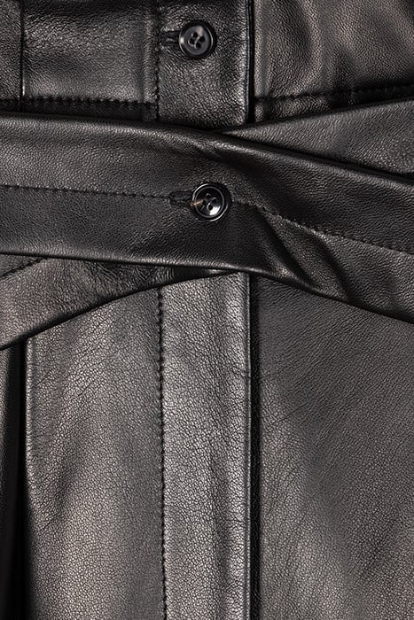 WOMENS LEATHER TROUSER BLACK 8