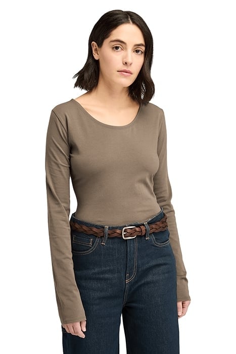 LONG-SLEEVE SLIM FIT TEE CHOCOLATE CHIP 1