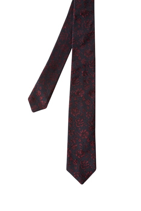 TIE 6CM NARROW BURGUNDY/ BORDE 1