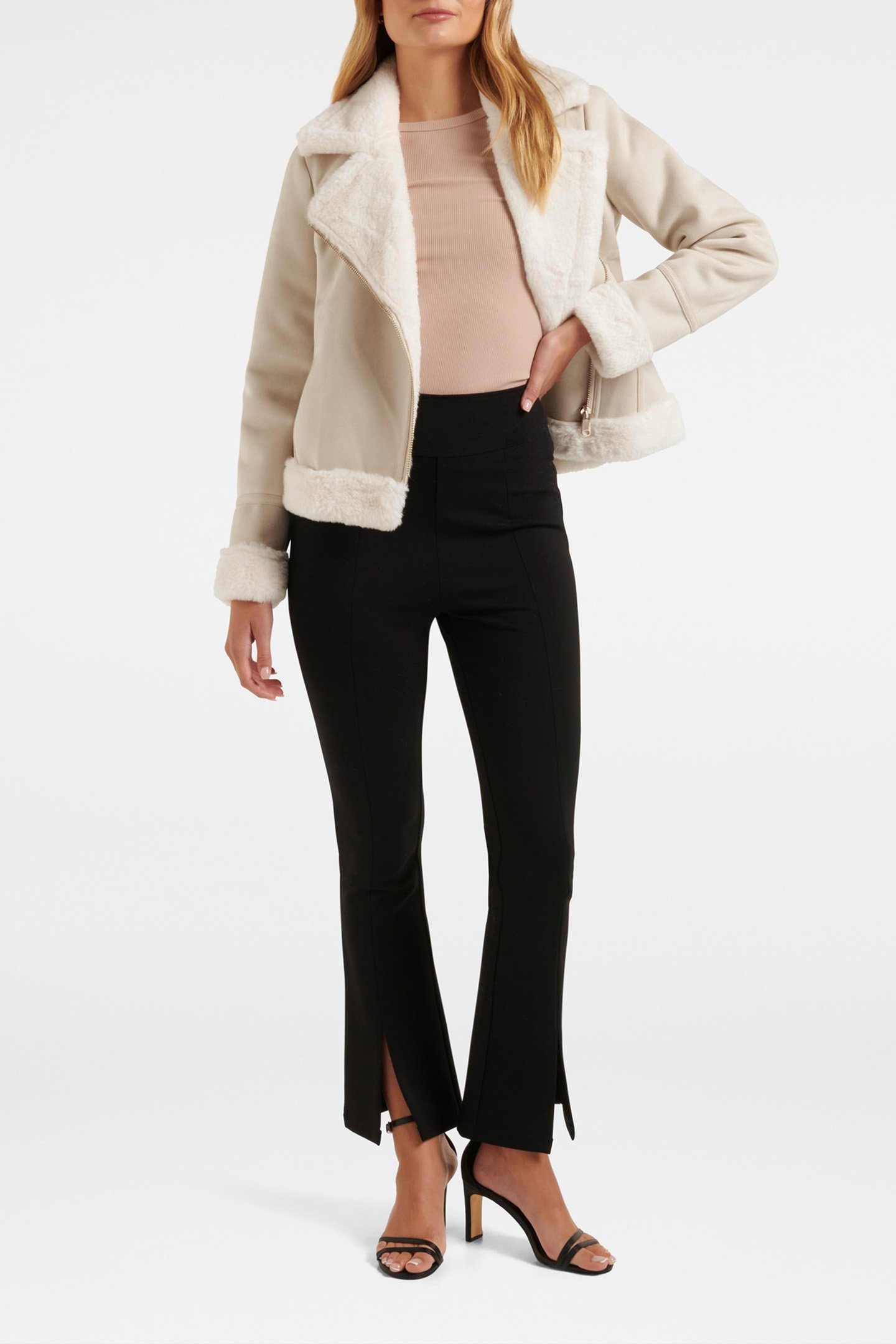 HOUSTON AVIATOR JACKET CREAM 1