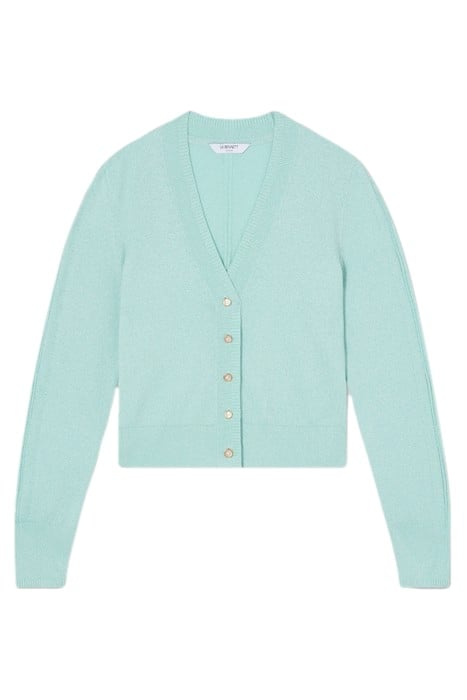 COCO METALLIC CARDIGAN PALE MINT 4