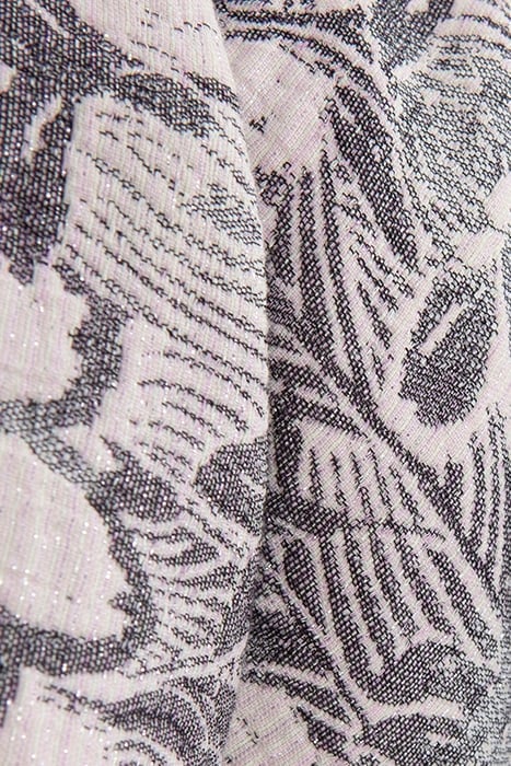 GIRL'S ECRU FLORAL JACQUARD MAXI SKATER SKIRT 6