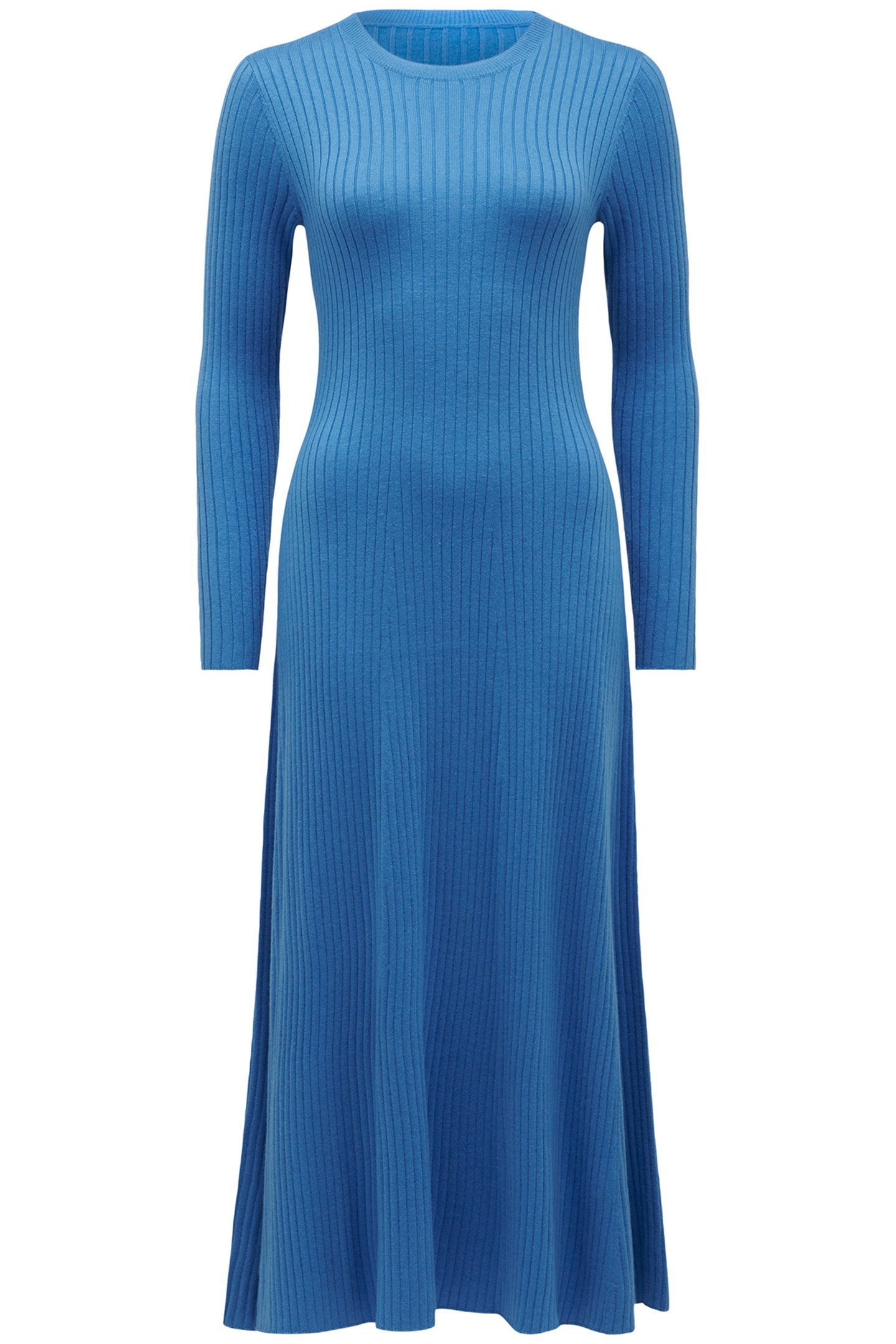 HARPER FIT AND FLARED KNITTED DRESS PLUNGE POOL 3