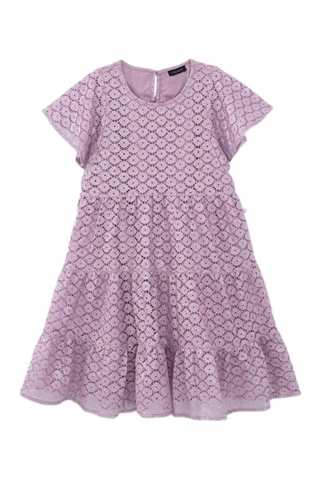 GIRL'S LILAC LACE SHORT DRESS 1