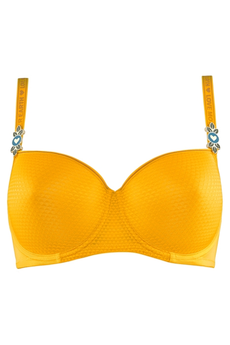 LADY LEAF BRIGHT OCHRE BALCONY BRA 3
