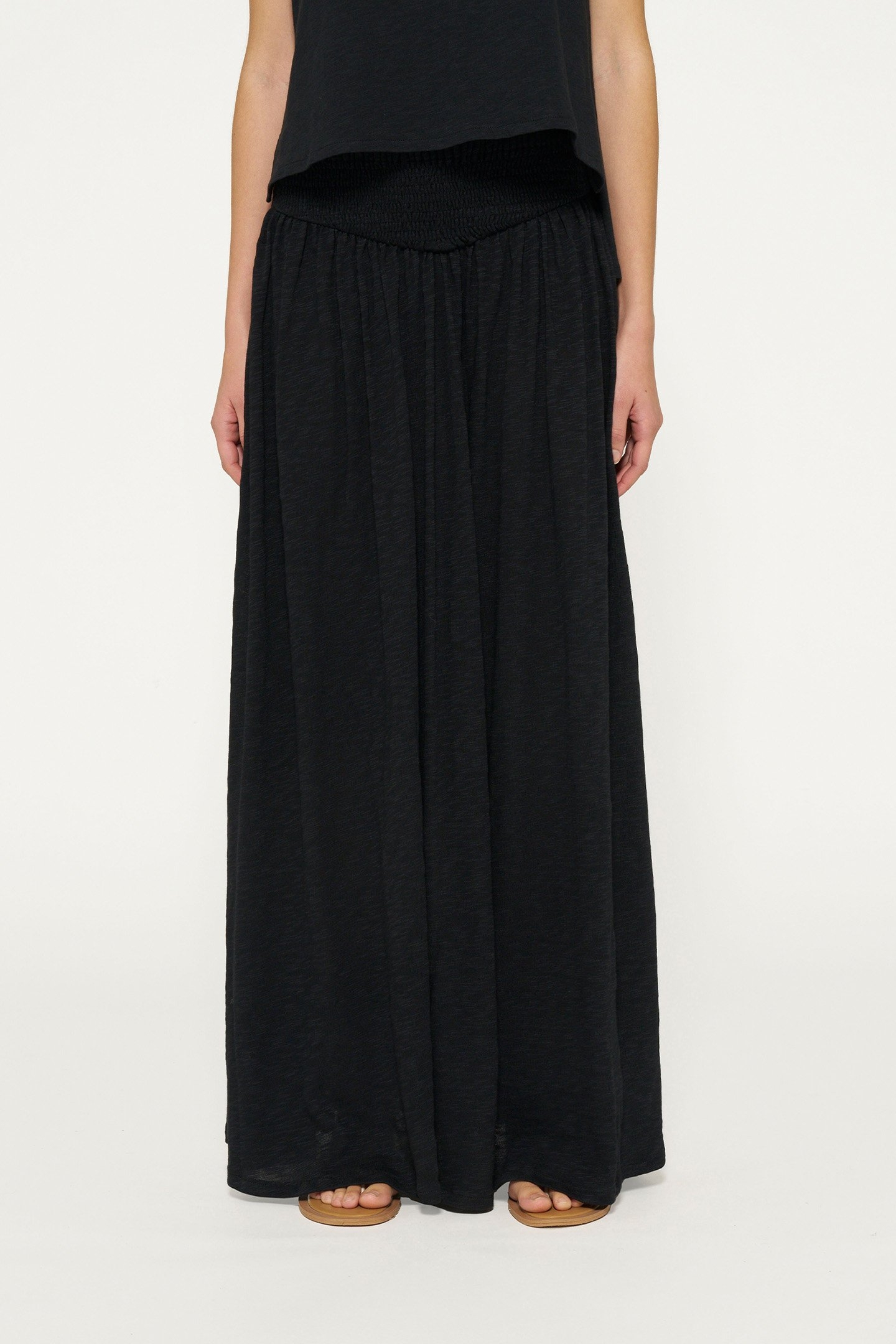 SMOCK SKIRT BLACK 1