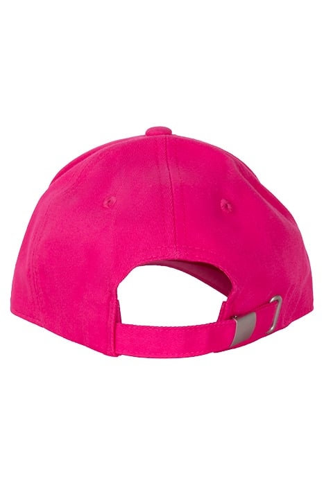 BRASOV 6 PANEL CAP WITH LINEAR LOGO - STRAP BACK PINK PEACOC 3