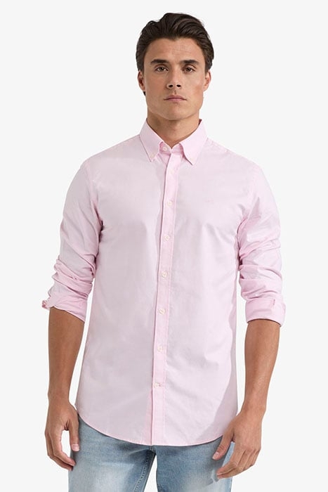 STRETCH OXFORD SHIRT LIGHT PINK 1