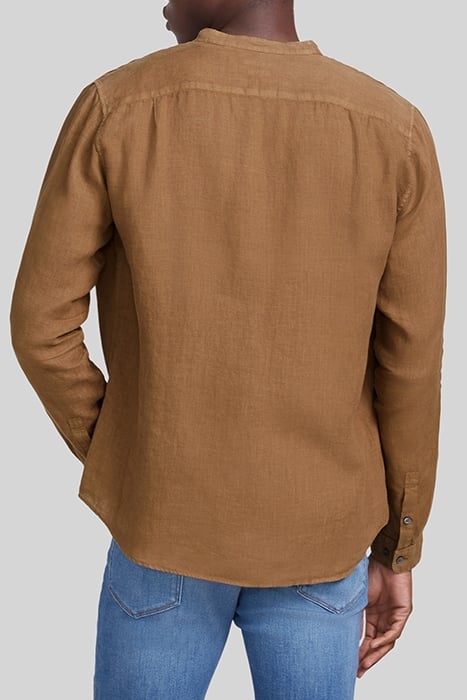 CIGAR PURE LINEN REGULAR SHIRT WITH MANDARIN COLLAR 2