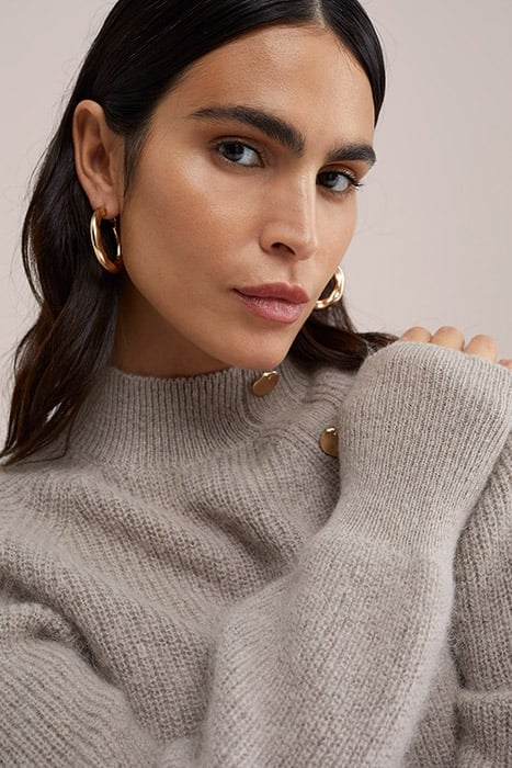 KNITTED PULLOVER BEIGE 5