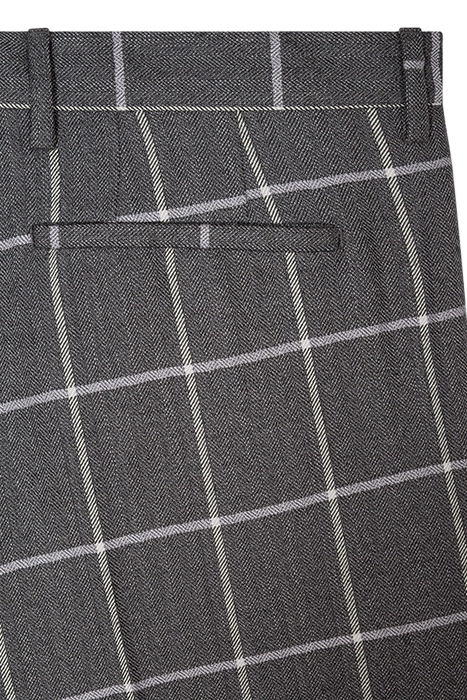 GENTS SLIM FIT TROUSER GREY MELANGE 3