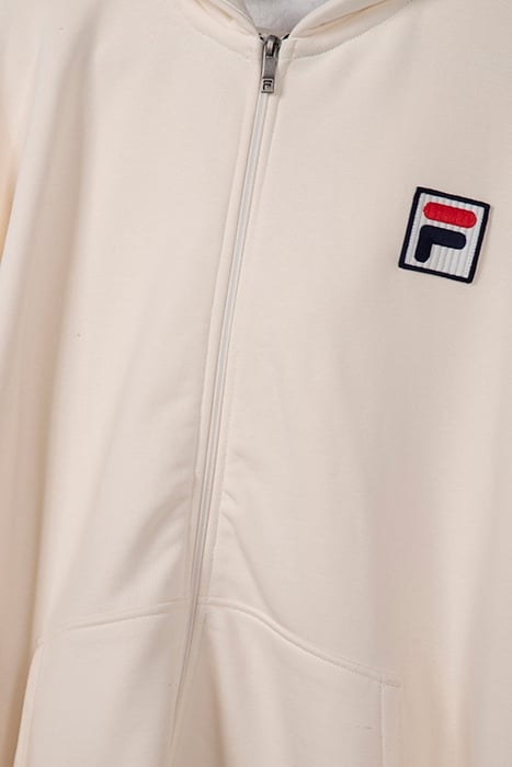 BERGEDE LOOSE FIT ZIP HOODY ANTIQUE WHITE 3