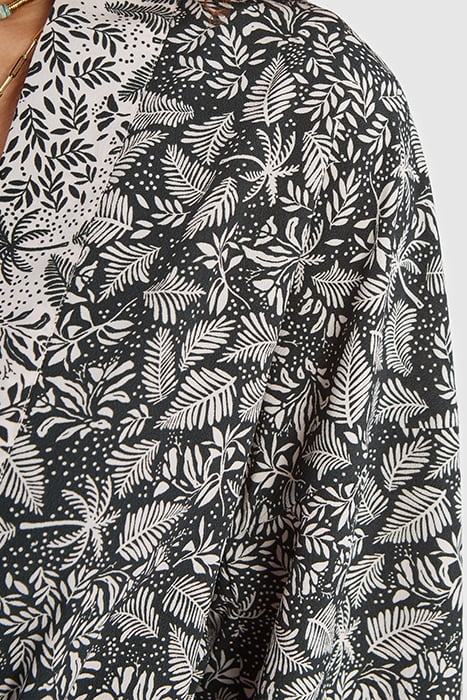 GREEN BOTANICAL PRINT KIMONO JACKET 5