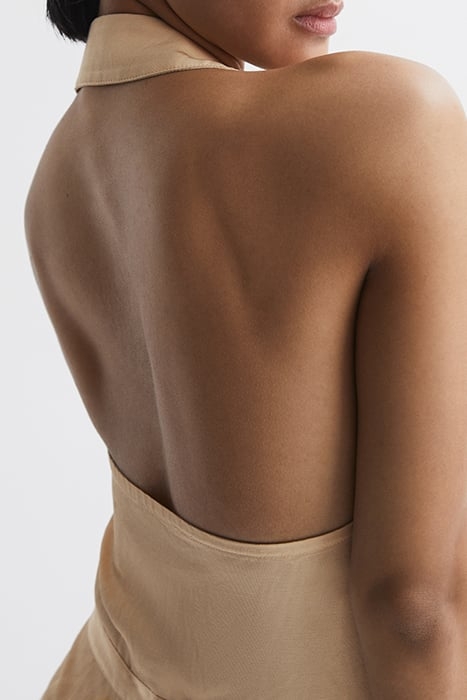 CAMILLA-LINEN HALTER MIDI NEUTRAL 4