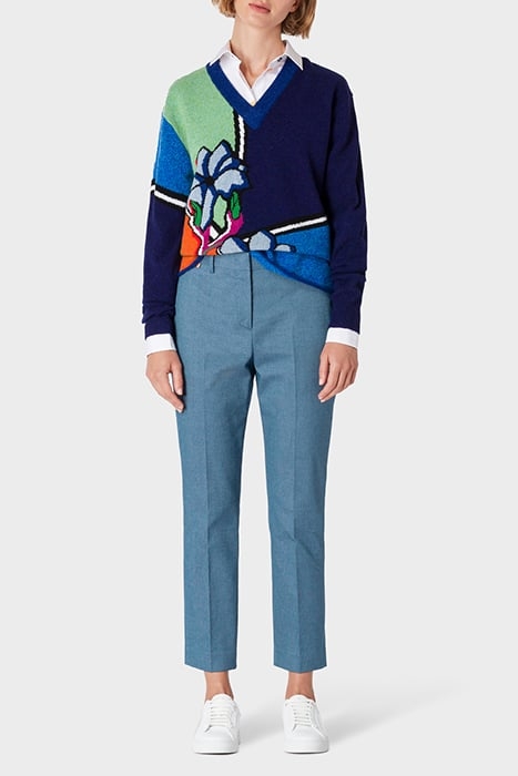 WOMENS TROUSER PETROL BLUE 3