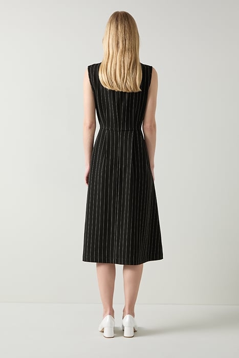 ELLIS STRIPE MIDI DRESS CREAM 2