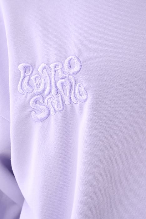 LA-SBWASHED RETRO STUDIO SWEAT LIGHTPURPLE 7