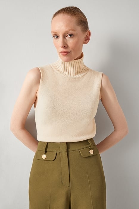 FRANCES ROLL KNITTED SWEATER CAMEL 1