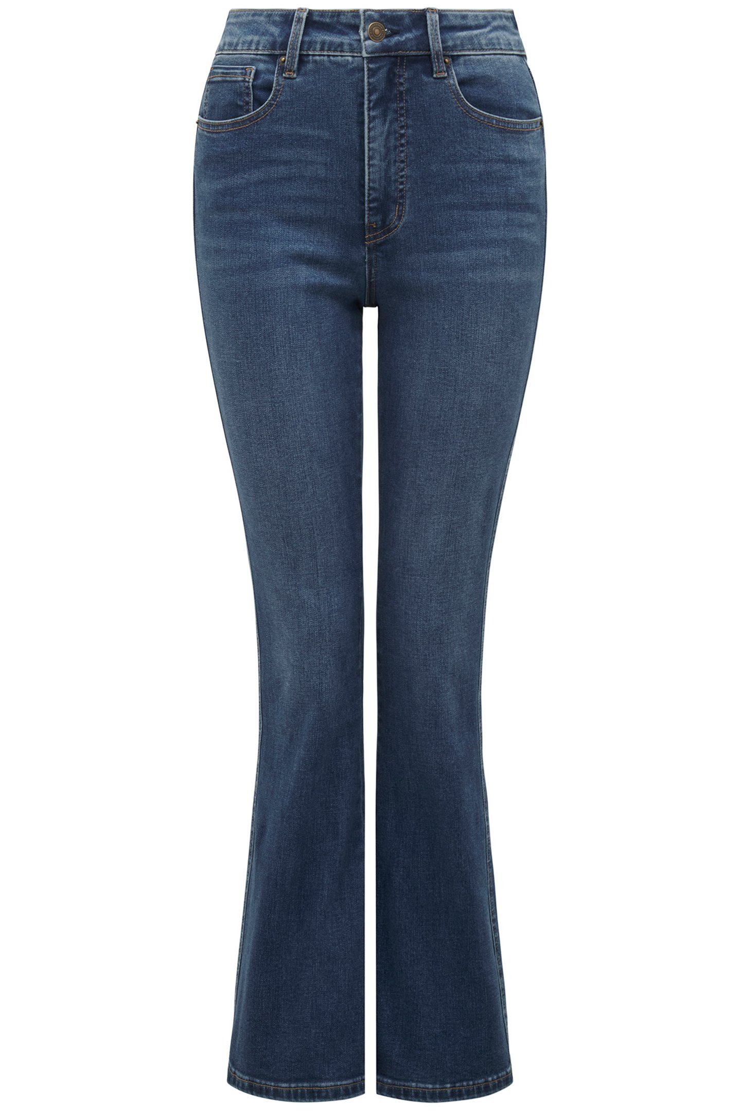 SACHA SKINNY FLARED JEANS MID WASH 4