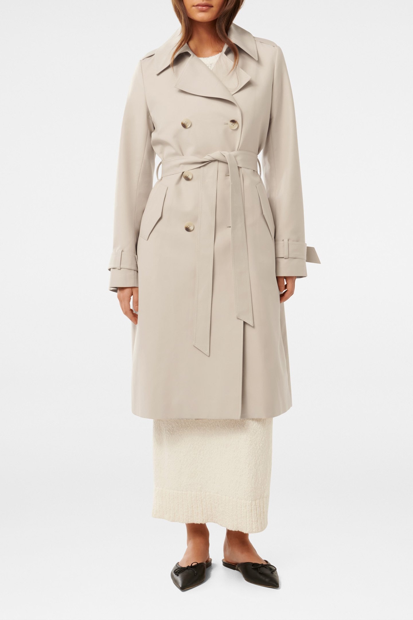 MAGGIE FASHION TRENCH COAT BISCUIT 1