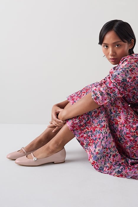 DEMI CRYSTAL BALLERINA SHOES PINK 2