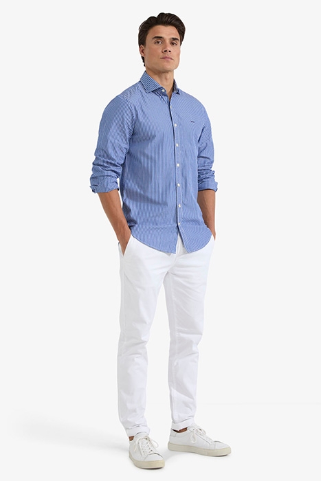 STRIPE SHIRT MEDIUM BLUE 2