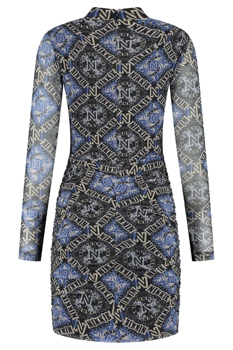 MESH DRESS DUSTY AQUA 2