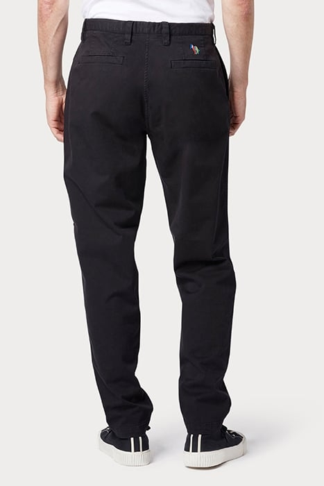 MENS BARREL FIT CHINO ZEBRA EMB BLACK 2
