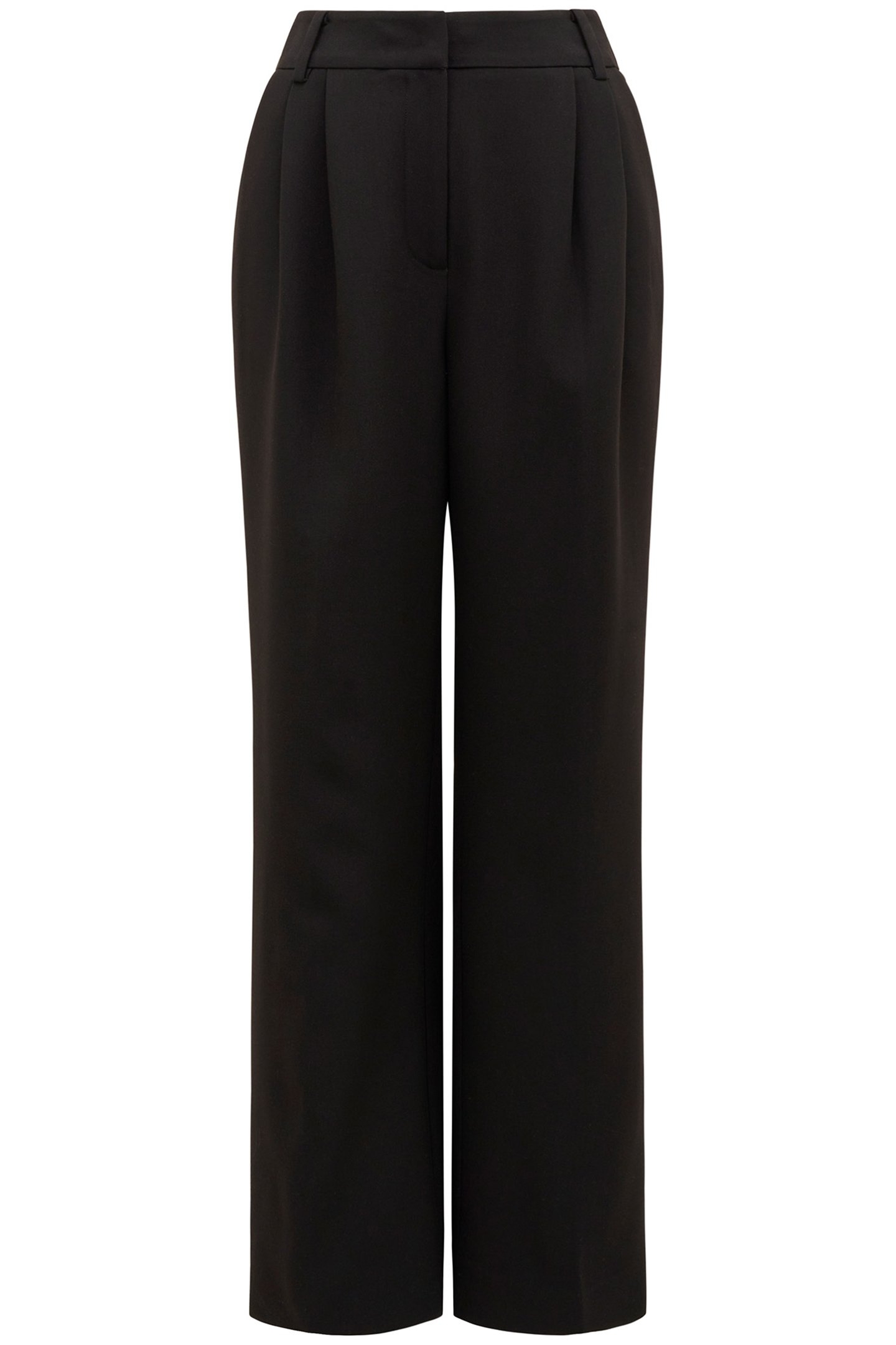 TESSA PETITE STRAIGHT LEG PANTS BLACK 4