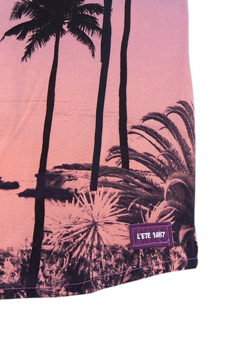 BOYS’ PURPLE LENZING™ ECOVERO™ SHIRT WITH PALM TREE PRINT 4