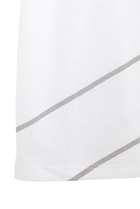 BOY'S WHITE HONEYCOMB POLO SHIRT WITH ZIP COLLAR 5