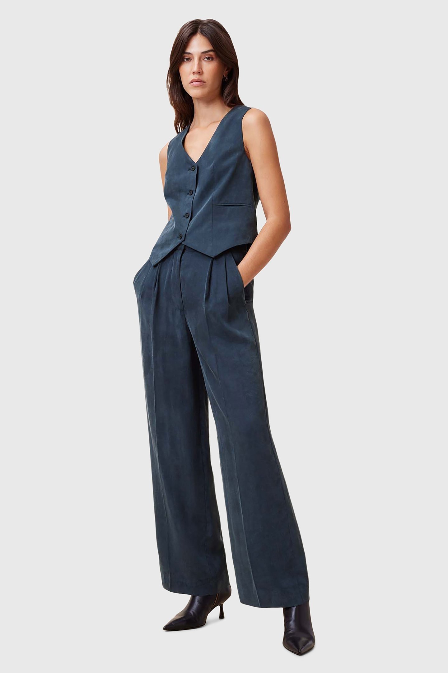 AVERIE TEN WAISTCOAT BLUEBERRY BLUE 3