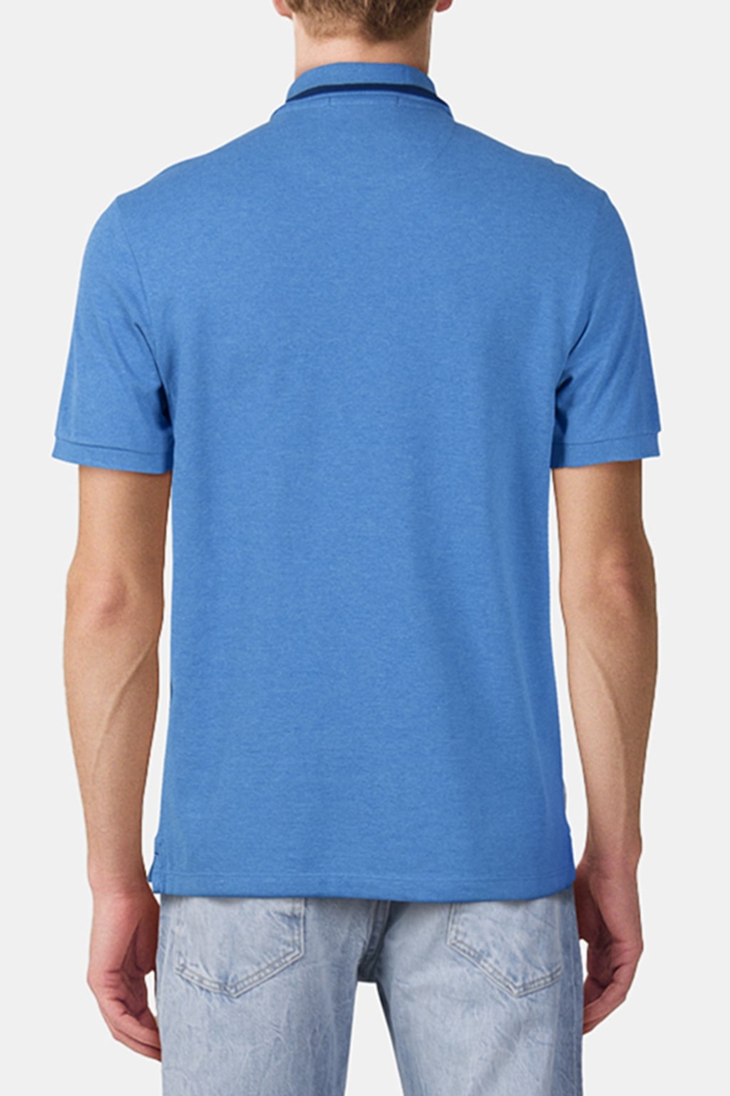 PIQUE SS POLO SMART BLUE HTHR 2