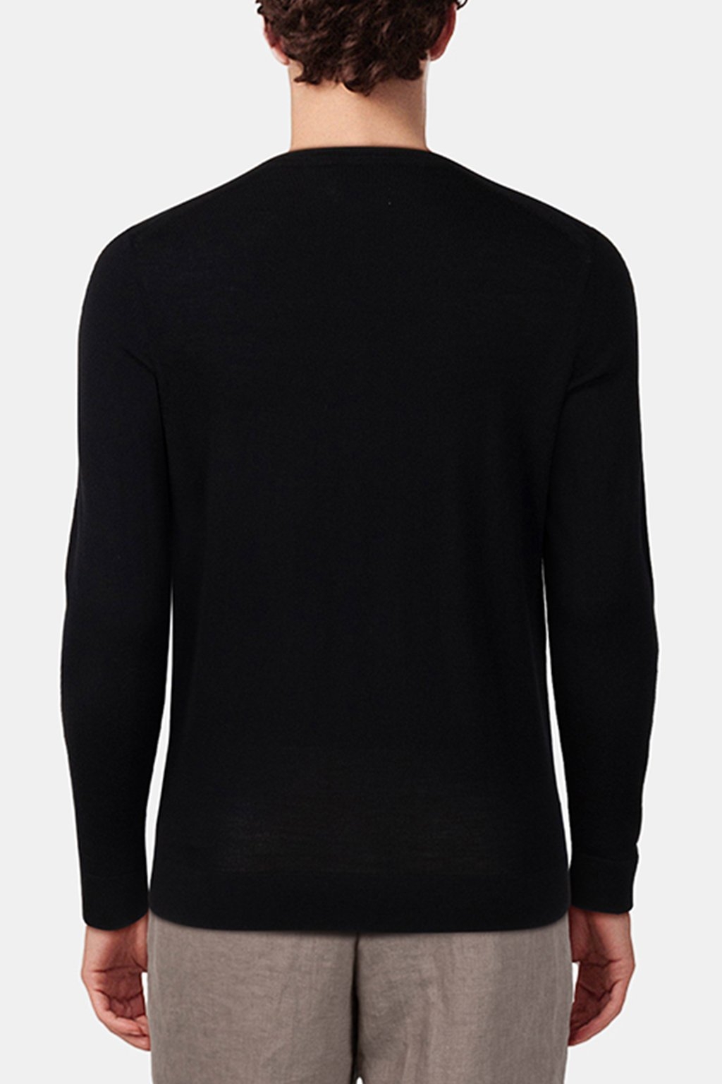 SUPERIOR WOOL CREW NECK CK BLACK 2