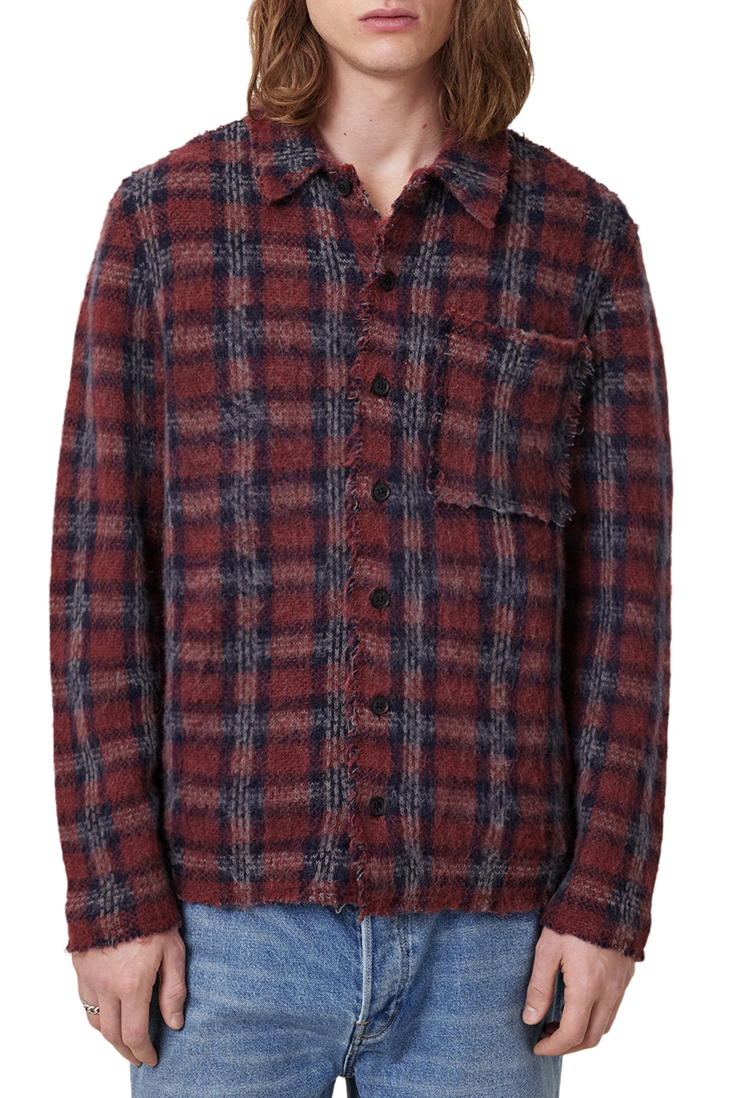 AUSTIN CARDIGAN DARK BRICK RED 1