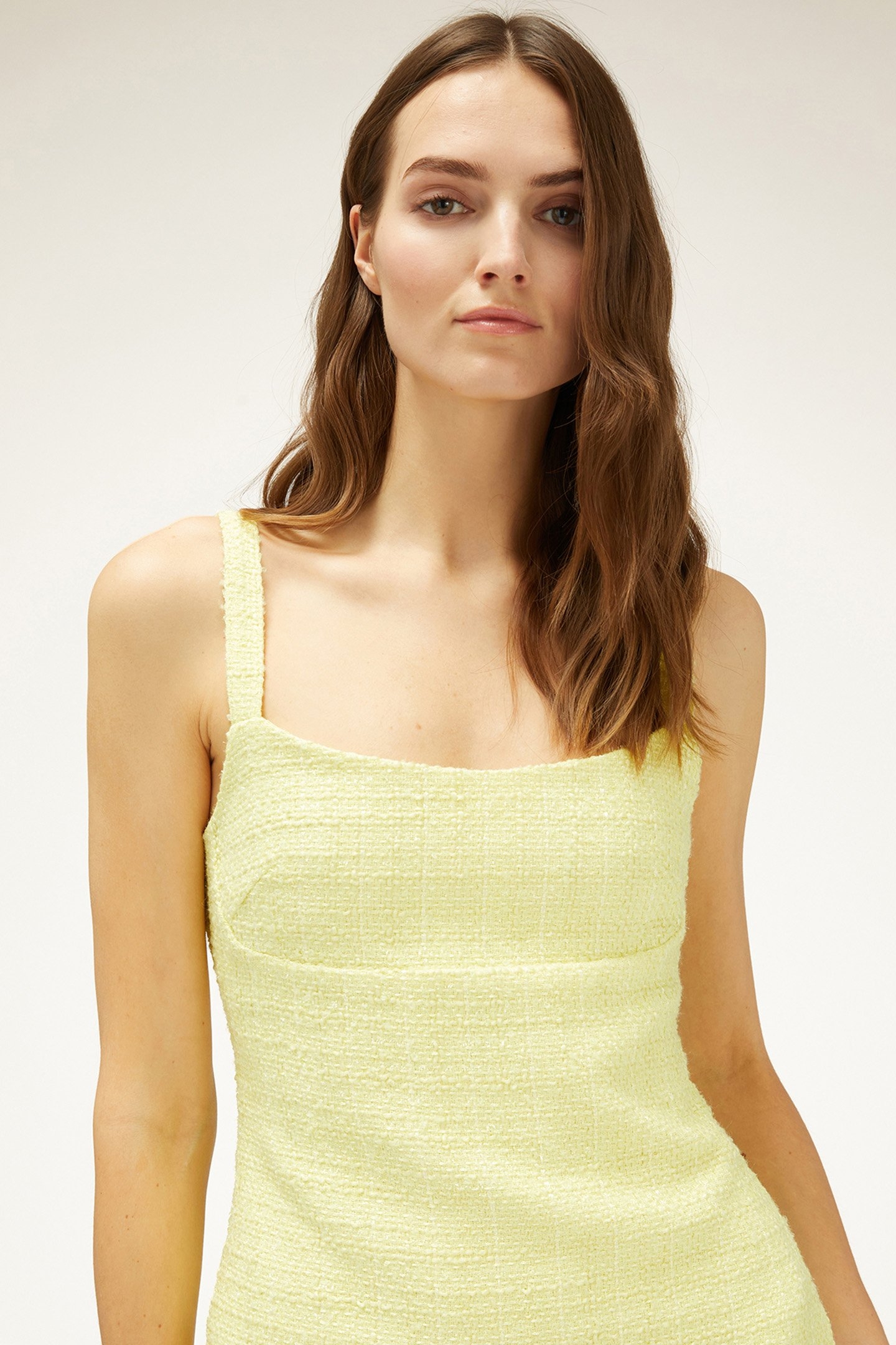 TWEED MINI DRESS YELLOW 5