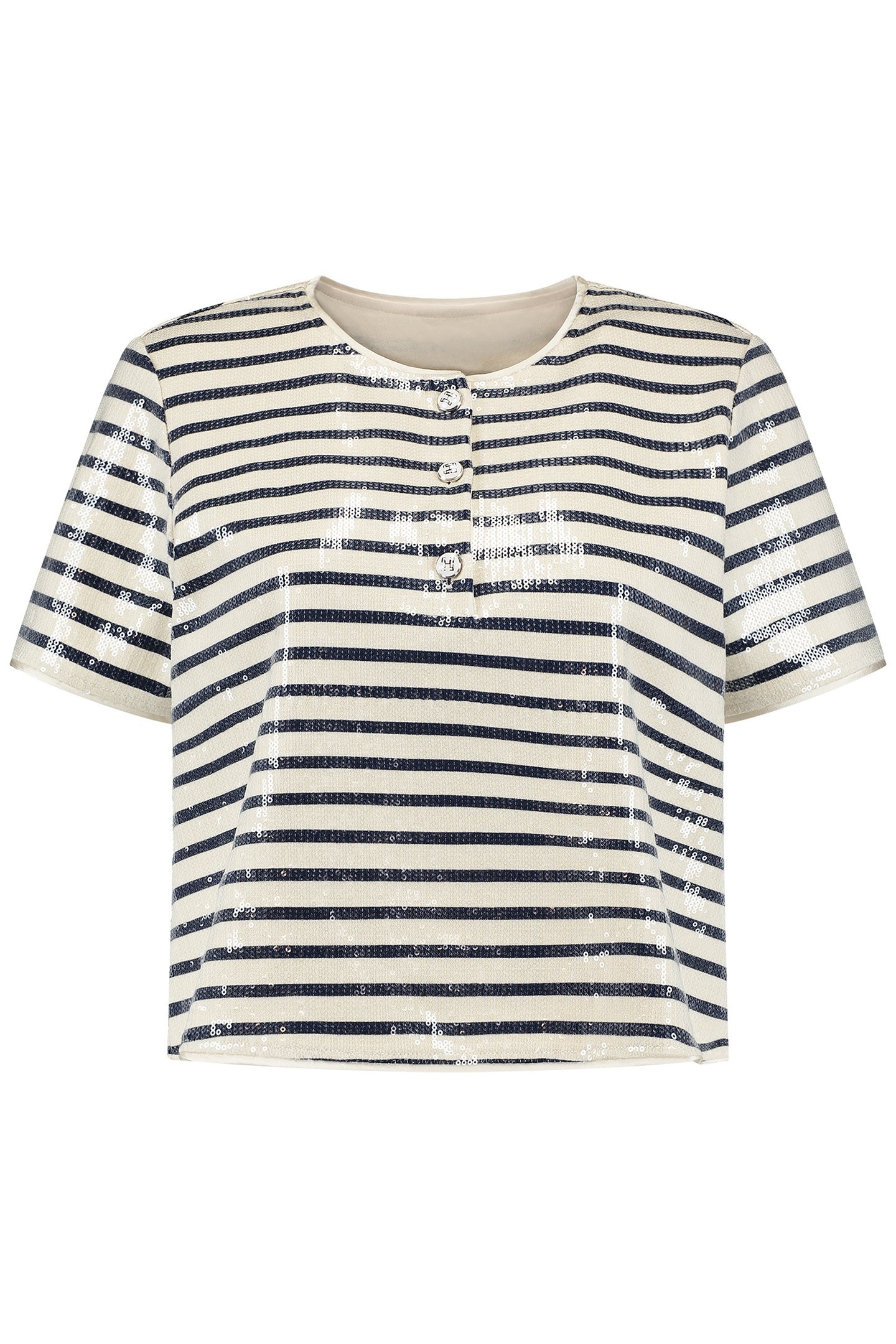 COLINE TOP NAVY NIGHT/WHITE 2