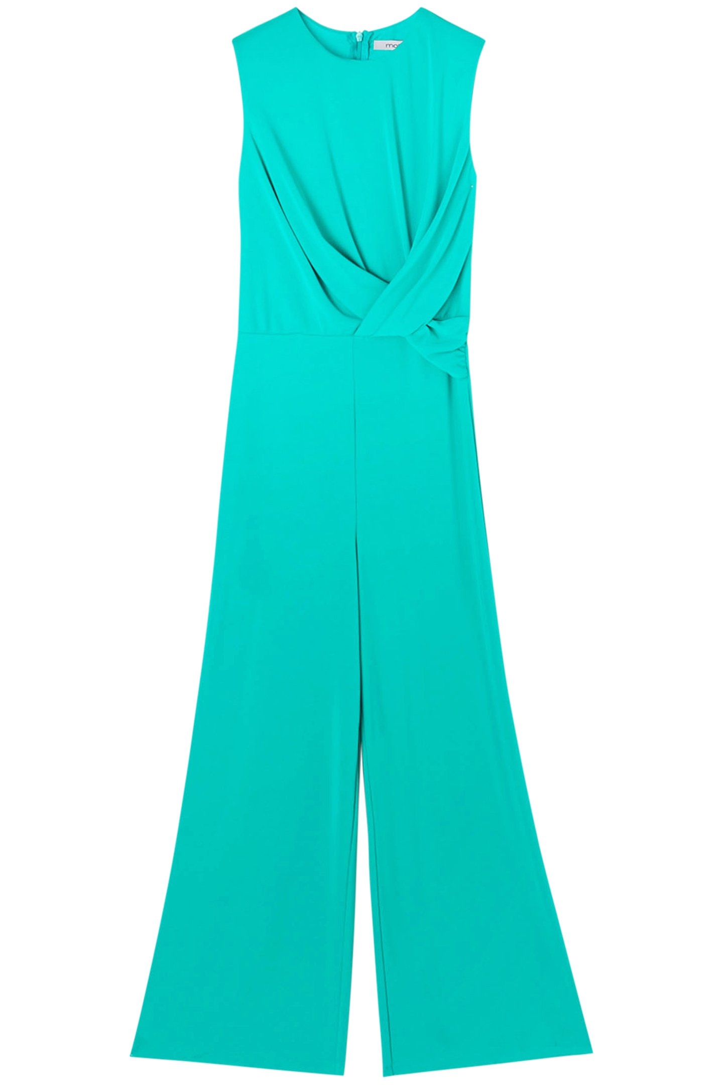 LONG JUMPSUIT WITH DRAPING GREEN 3