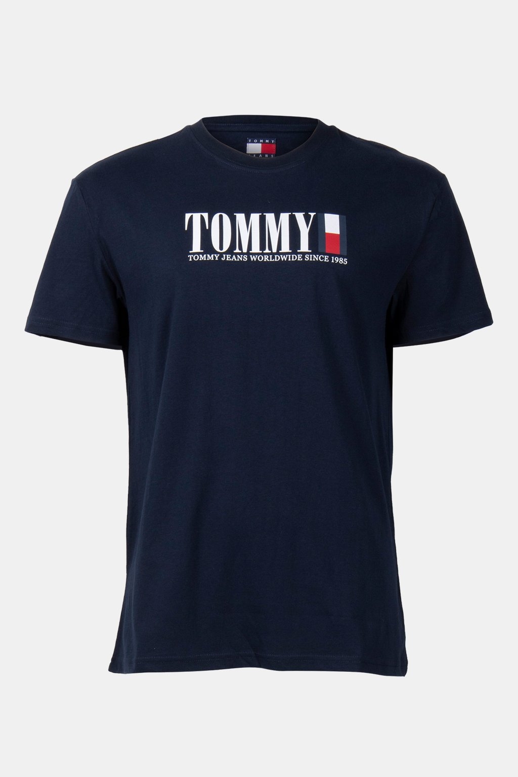 TJM REG TOMMY DNA FLAG TEE SLIM FIT T-SHIRT DARK NIGHT NAVY 3
