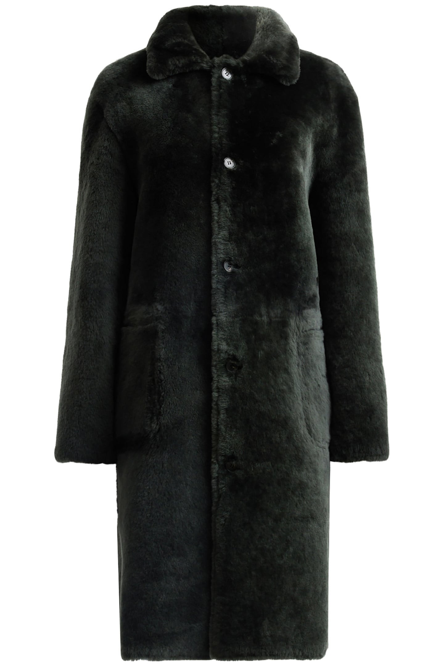SERRA SHEARLING COAT SYCAMORE GREEN 4