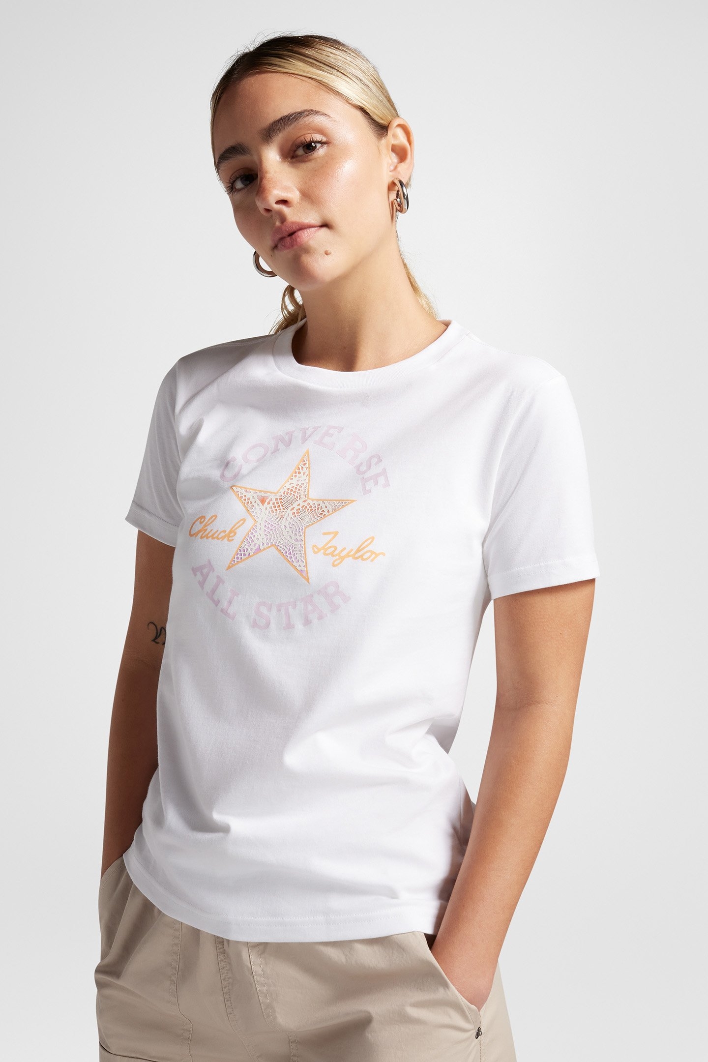 CHUCK TAYLOR PATCH T-SHIRT WHITE 1