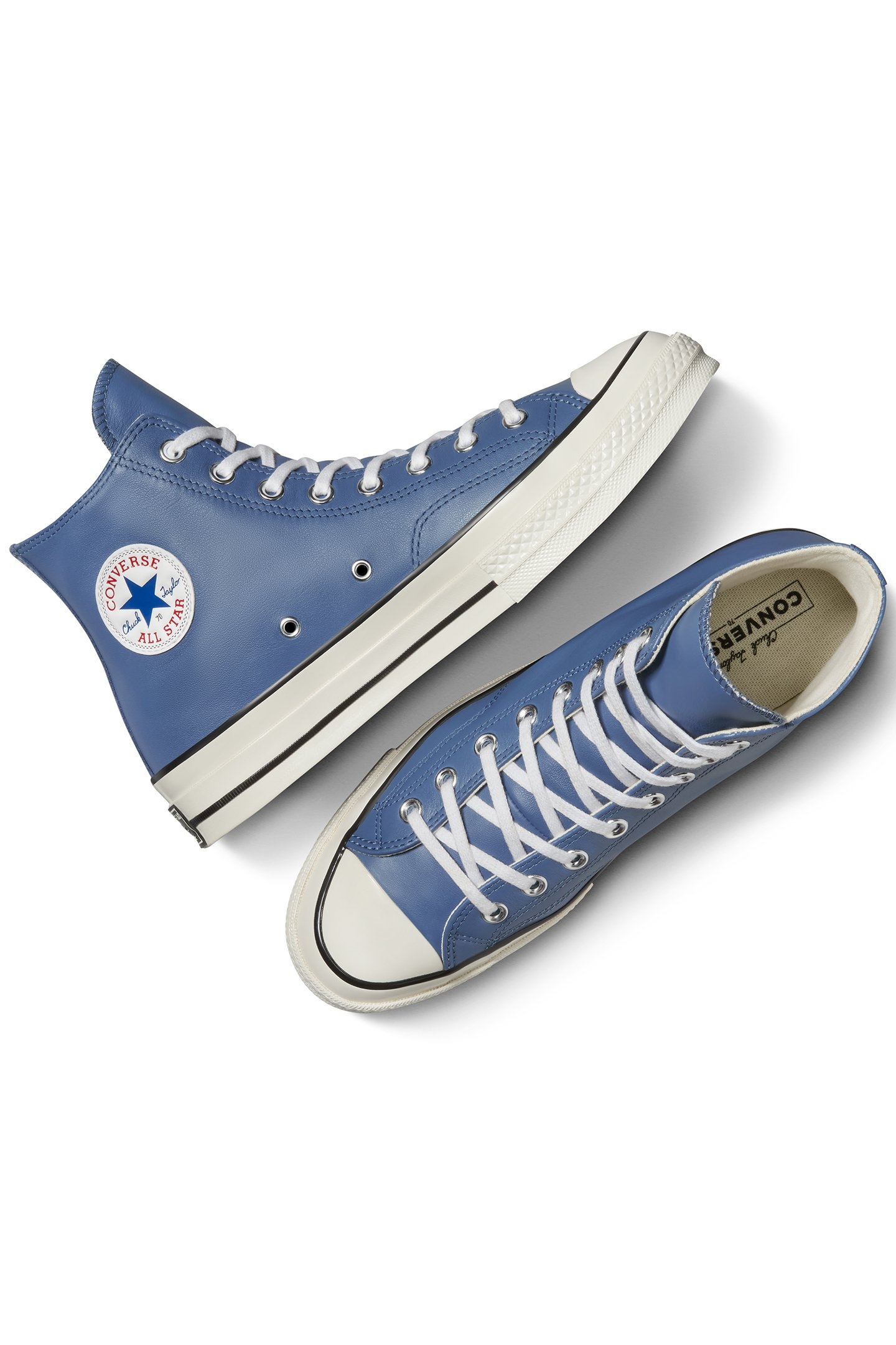 CHUCK 70 LEATHER LAKESIDE BLUE/RED/WHITE 3