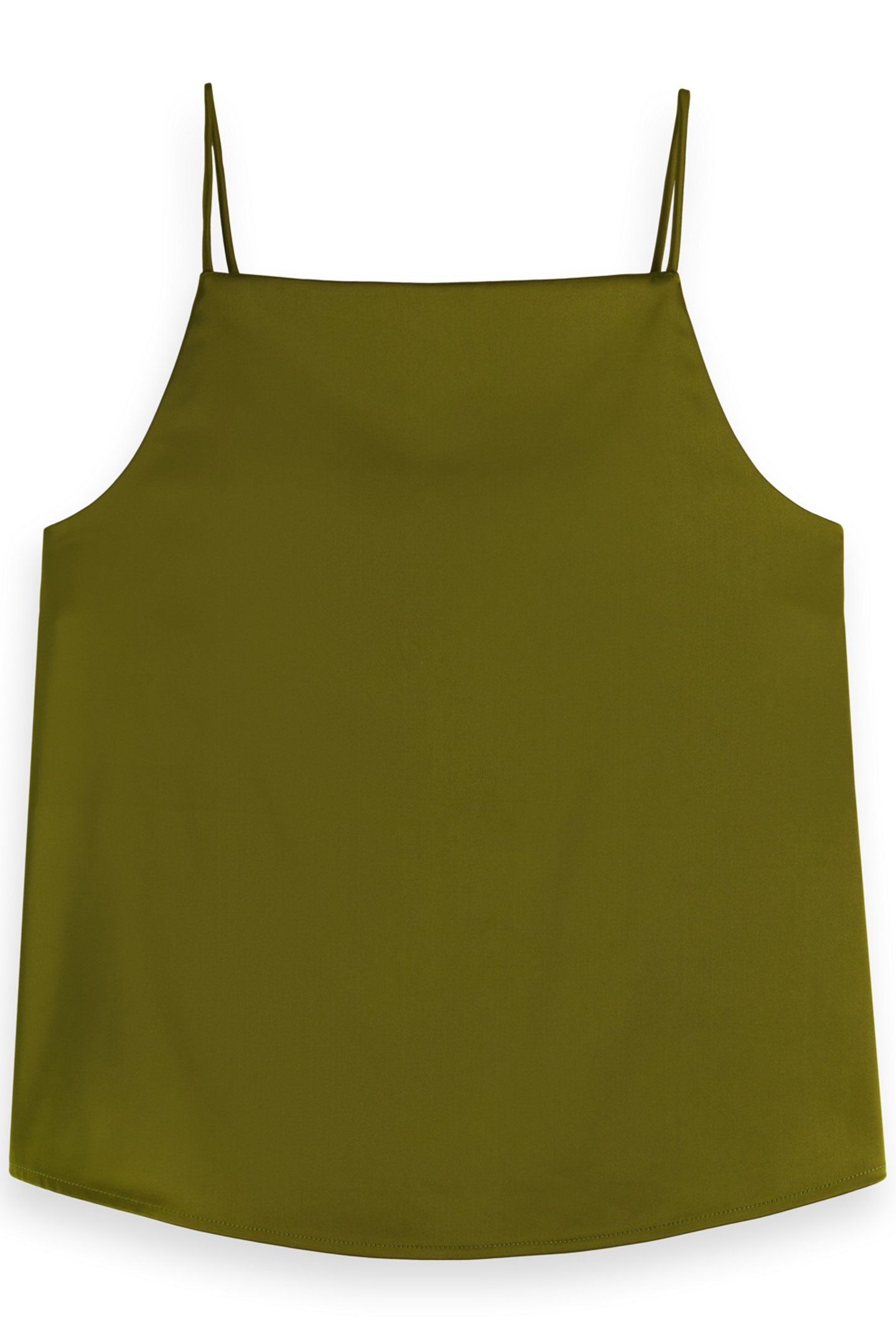 SATIN TANK TOP MOSS GREEN 2