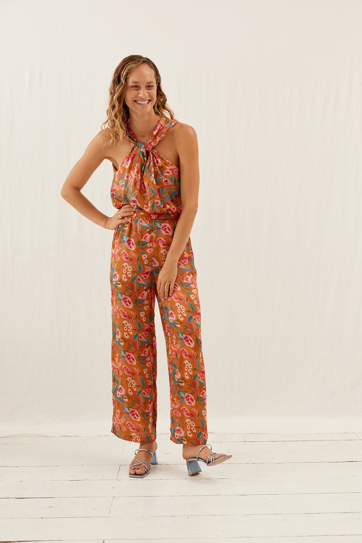 PANTS MELISSE CINNAMON POPPY BLOOM 1