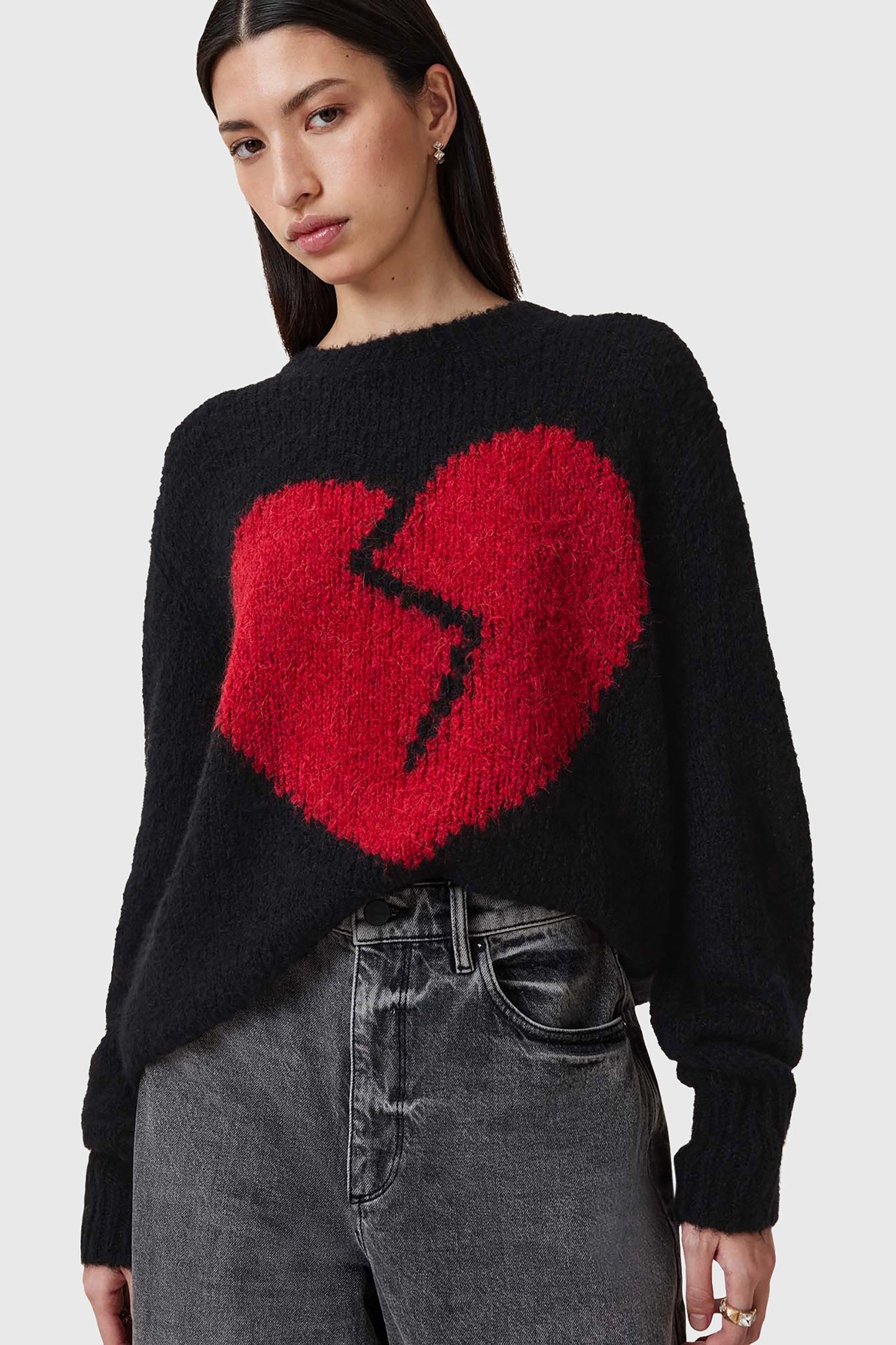LUVHEART CREW BLACK/RED 1